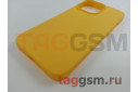Задняя накладка для iPhone 13 Pro (силикон, матовая, желтая (Full Case))