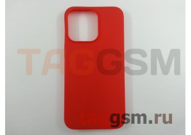 Задняя накладка для iPhone 13 Pro (силикон, матовая, красная (Full Case))