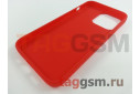 Задняя накладка для iPhone 13 Pro (силикон, матовая, красная (Full Case))