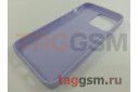Задняя накладка для iPhone 13 Pro (силикон, матовая, сиреневая (Full Case))