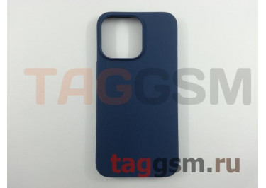 Задняя накладка для iPhone 13 Pro (силикон, матовая, темно-синяя (Full Case))