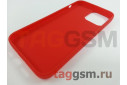 Задняя накладка для iPhone 13 Pro Max (силикон, матовая, красная (Full Case))