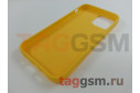 Задняя накладка для iPhone 13 mini (силикон, матовая, желтая (Full Case))