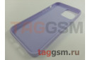Задняя накладка для iPhone 13 Pro Max (силикон, матовая, сиреневая (Full Case))