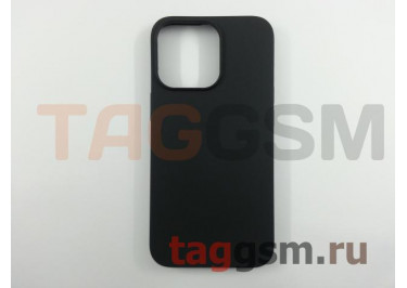 Задняя накладка для iPhone 13 Pro (силикон, матовая, черная (Full Case))