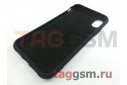 Задняя накладка для iPhone X / XS (силикон, черная (Full Case)) Xivi