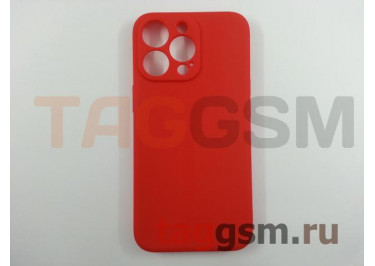 Задняя накладка для iPhone 13 Pro (силикон, с защитой камеры, красная (Full Case))
