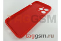 Задняя накладка для iPhone 13 Pro (силикон, с защитой камеры, красная (Full Case))