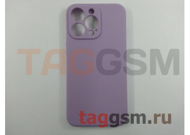 Задняя накладка для iPhone 13 Pro (силикон, с защитой камеры, лиловая (Full Case))