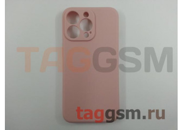Задняя накладка для iPhone 13 Pro (силикон, с защитой камеры, розовая (Full Case))