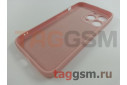 Задняя накладка для iPhone 13 Pro (силикон, с защитой камеры, розовая (Full Case))