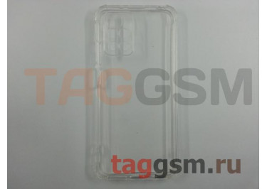 Задняя накладка для Xiaomi Redmi 10 (силикон, с защитой камеры, прозрачная (Full TPU Case)) Armor series