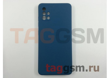 Задняя накладка для Samsung A51 / A515F Galaxy A51 (2019) (силикон, с защитой камеры, синий космос (Full Case))