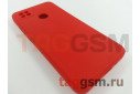 Задняя накладка для Xiaomi Redmi 9C (силикон, с защитой камеры, красная (Full Case))