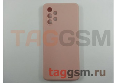 Задняя накладка для Samsung A32 / A325 Galaxy A32 (2021) (силикон, с защитой камеры, розовая (Full Case))