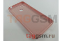 Задняя накладка для Xiaomi Redmi 9C (силикон, с защитой камеры, розовая (Full Case))