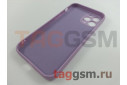 Задняя накладка для iPhone 12 Pro (силикон, с защитой камеры, лиловая (Full Case))