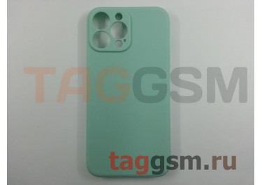 Задняя накладка для iPhone 13 Pro Max (силикон, с защитой камеры, бирюзовая (Full Case))
