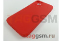 Задняя накладка для iPhone 13 (силикон, с защитой камеры, красная (Full Case))
