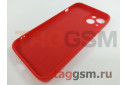 Задняя накладка для iPhone 13 (силикон, с защитой камеры, красная (Full Case))