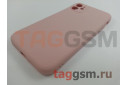 Задняя накладка для iPhone 11 (силикон, с защитой камеры, розовая (Full Case))