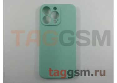 Задняя накладка для iPhone 13 Pro (силикон, с защитой камеры, бирюзовая (Full Case))