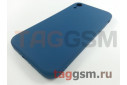 Задняя накладка для iPhone XR (силикон, с защитой камеры, синий космос (Full Case))