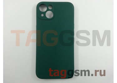 Задняя накладка для iPhone 13 (силикон, с защитой камеры, зеленая (Full Case))