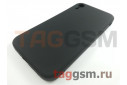 Задняя накладка для iPhone XR (силикон, с защитой камеры, черная (Full Case))