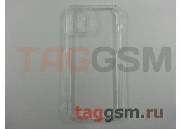 Задняя накладка для iPhone 12 Pro (силикон, с защитой камеры, прозрачная (Full TPU Case)) Armor series