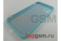 Задняя накладка для iPhone 11 (силикон, с защитой камеры, небесно-голубая (Full Case))