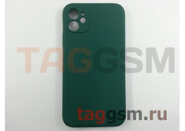 Задняя накладка для iPhone 11 (силикон, с защитой камеры, зеленая (Full Case))
