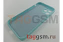 Задняя накладка для iPhone 12 Pro (силикон, с защитой камеры, небесно-голубая (Full Case))