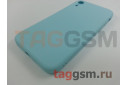 Задняя накладка для iPhone XR (силикон, с защитой камеры, небесно-голубая (Full Case))