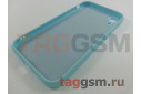 Задняя накладка для iPhone XR (силикон, с защитой камеры, небесно-голубая (Full Case))