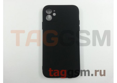Задняя накладка для iPhone 11 (силикон, с защитой камеры, черная (Full Case)) Xivi