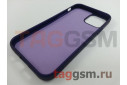 Задняя накладка для iPhone 12 / 12 Pro (силикон, фиолетовая (Full Case)) Xivi