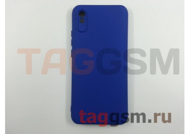 Задняя накладка для Xiaomi Redmi 9A (силикон, с защитой камеры, синяя (Full Case)) Xivi
