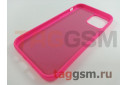 Задняя накладка для iPhone 12 / 12 Pro (силикон, ярко-розовая (Full Case)) Xivi
