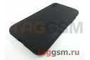 Задняя накладка для iPhone X / XS (силикон, с защитой камеры, черная (Full Case)) Xivi