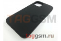 Задняя накладка для iPhone 12 / 12 Pro (силикон, черная (Full Case)) Xivi
