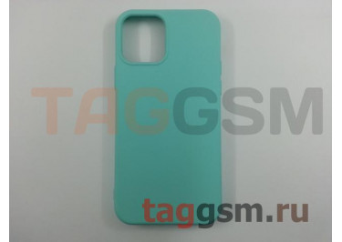 Задняя накладка для iPhone 12 / 12 Pro (силикон, светло-бирюзовая (Full Case)) Xivi