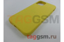Задняя накладка для iPhone 12 / 12 Pro (силикон, желтая (Full Case)) Xivi