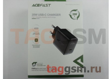 Блок питания USB (сеть) PD20W (USB-C), (черный), ACEFAST (A1)