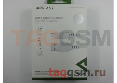 Кабель USB - micro-USB (в коробке) белый 1.2м, ACEFAST (C3-09)