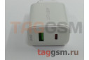 Блок питания USB (сеть) PD20W (USB-C+USB-A) 2 порта (белый), ACEFAST (A25)