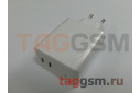 Блок питания USB (сеть) PD40W (USB-C+USB-C) 2 порта  (белый), ACEFAST (A9)
