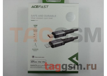 USB PD Кабель Type-C - Lightning (в коробке) серый 1,2м, ACEFAST (C1-01)
