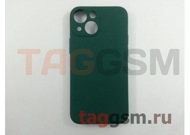 Задняя накладка для iPhone 13 mini (силикон, с защитой камеры, зеленая (Full Case))