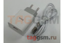 Блок питания USB (сеть) 2100mA + кабель USB - Lightning (в коробке) белый, (C81A) HOCO